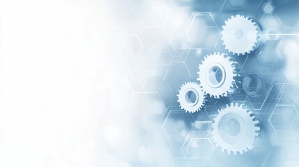 Abstract gears technology background