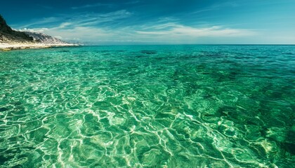 clear green sea water