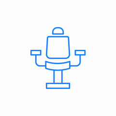 Obraz premium barbershop seat icon sign vector