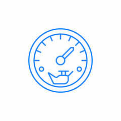car speedometer icon sign vector