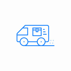 delivery truck icon sign vector