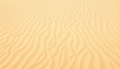 Obraz premium Wavy patterns in golden sand, nature's artistry and tranquility