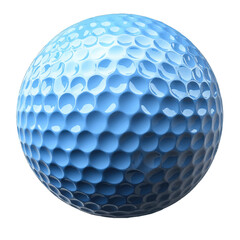 Volumetric illustration of a golf ball showcasing intricate dimpling and texture