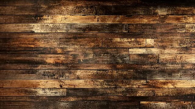 Aged wooden floor planks