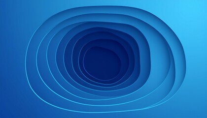 abstract blue background with paper cut shapes layered tunnel wave background shadows box design for business presentations flyers posters