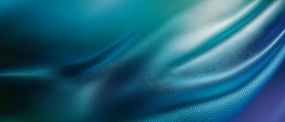 Obraz premium Abstract Teal Blue Digital Wave Design