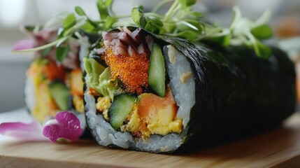 Gourmet Sushi Roll: A Culinary Delight