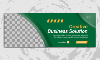  Creative and organic consultancy geometric graphic facebook cover design for business