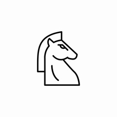 chess knight icon sign vector