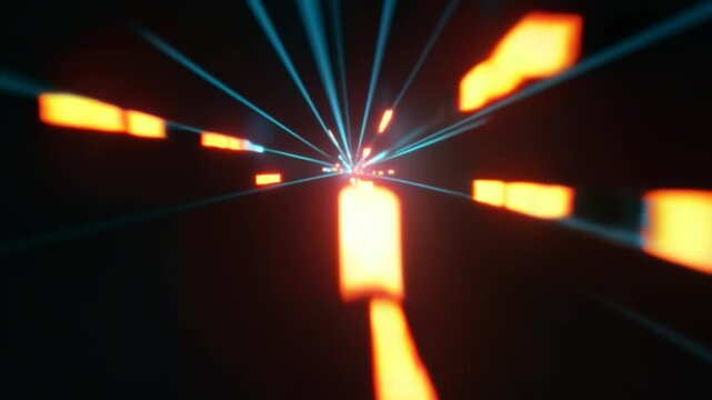 High-Speed Digital Number Streams Flowing in Smooth, Synchronized Motion with Flickering and Cascading Effects, Creating a Dynamic Data Transmission Aesthetic in a Fast-Paced Tech Environment