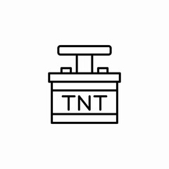 explosive tnr icon sign vector
