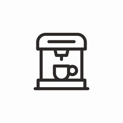 espresso machine icon sign vector
