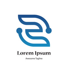 z letter tech creative logo design