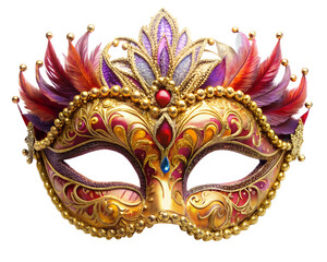 carnival mask on white background