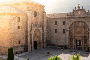 Monastery of San Millan de Yuso, 11th century in San Millan de la Cogolla, La Rioja, Spain. UNESCO World Heritage Site on the Pilgrim's Way to Santiago de Compostela