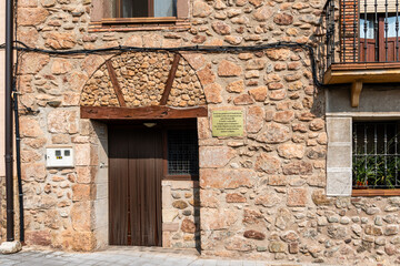 San Millan de la colloga house where the archive of the Monastery of Yuso was kept, La Rioja, Spain