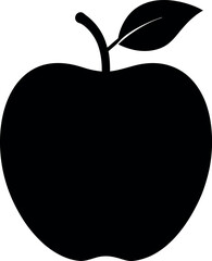 ambrosia apple silhouette vector icon on transparent background