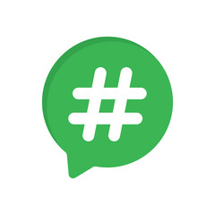 Obraz premium Hashtag Vector icon