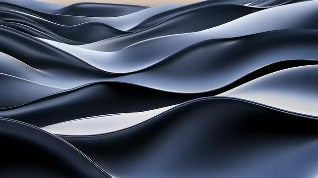 Smooth, dark waves ripple across the image, creating a sense of fluidity and motion