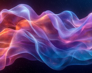 Fototapeta premium Abstract flowing light, vibrant colors