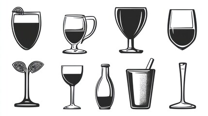 Various Drinkware Illustrations (5)