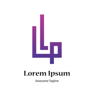 llp letter creative logo design