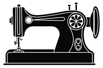 sewing machine clip art vector illustration