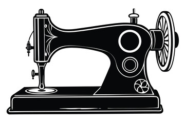 sewing machine clip art vector illustration
