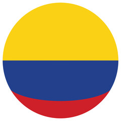 Geometric figure of the flag of Colombia in the form of a sphere. The concept of statehood