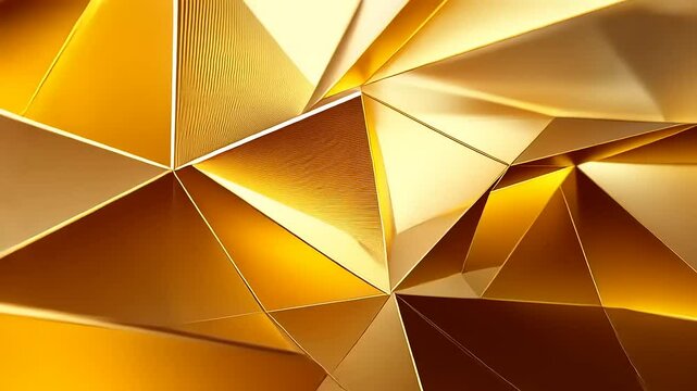 Abstract golden geometric shapes (1)