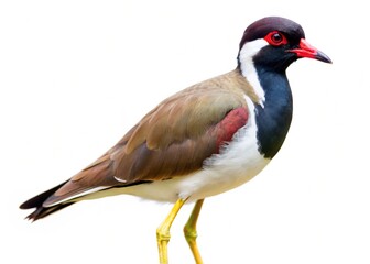 Fototapeta premium red-wattled lapwing isolated on white background