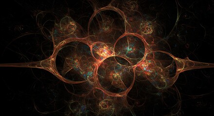 Naklejka premium Abstract circles design