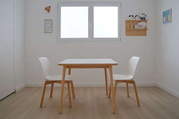 Simple, bright children's room