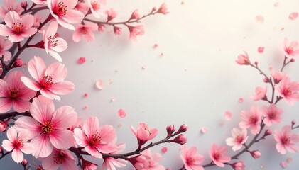 Scattered small blossoms, repeating motif, muted tones, summer, soft pattern