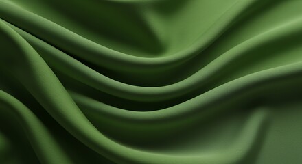 Obraz premium Draped olive green fabric texture