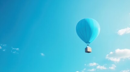 hot air balloon on blue sky