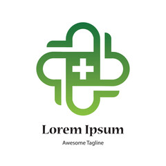 medical cross creative design icon