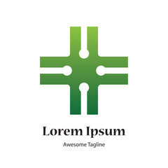 medical cross creative design icon