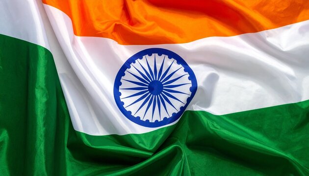 waving flag of india