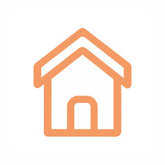 Home interface icon on white background 