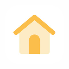 Home interface icon on white background 