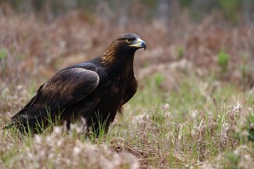 Obraz premium Aquila chrysaetos golden eagle northern view 