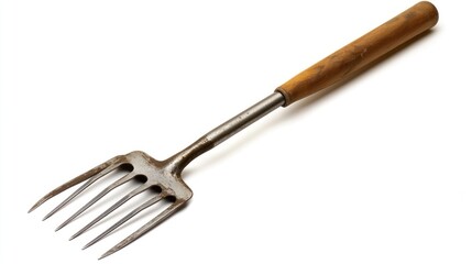 Fototapeta premium Metal garden tool with wooden handle