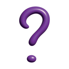 3d question mark clipart Single element for design