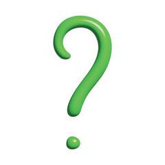 3d question mark clipart Single element for design