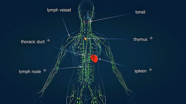Anatomy of human lymphatic system