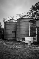 Obraz premium old oil storage tank