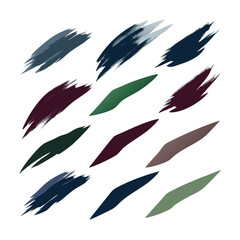 Abstract Brush Stroke Background With Artistic Design And Dark Colorful Palette