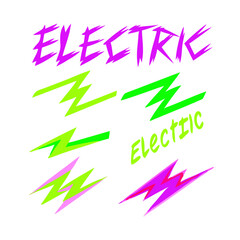 Dynamic Electric Lightning Bolts And Bold Text On A Black Background