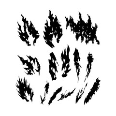 Abstract Black And White Splatter Vector Design Illustration For Artistic Backgrounds